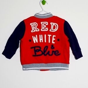 Gap Varsity Jacket Coat USA Patriotic 6-12m